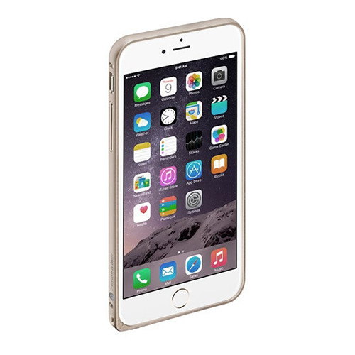 Бампер Deppa Alum для iPhone 6 Plus и плёнка Silver фото 
