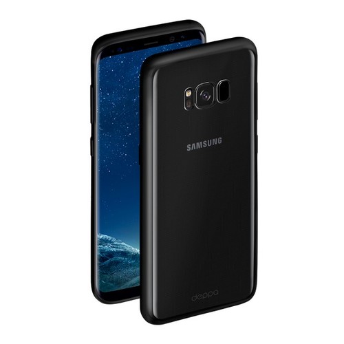 Накладка силиконовая Deppa Gel Plus Case Samsung Galaxy S8+ Mat Black фото 