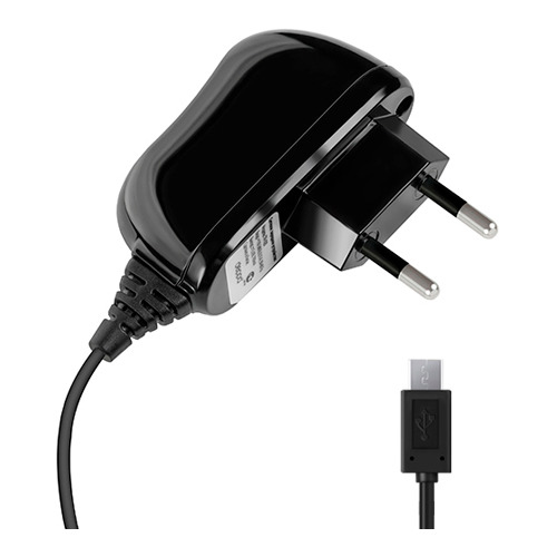 Сетевое зарядное устройство Deppa micro USB 2100mAh Black фото 