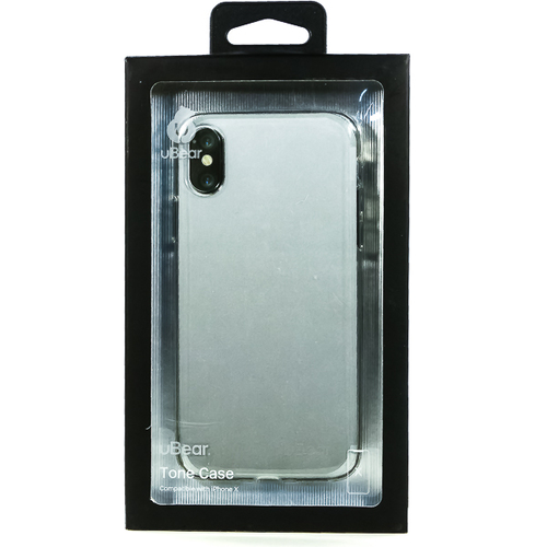 Накладка силиконовая uBear Laser Tone Case iPhone X Clear фото 