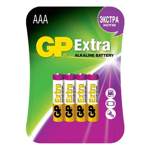 Батарея GP Extra AAA (блистер 4шт.) фото 
