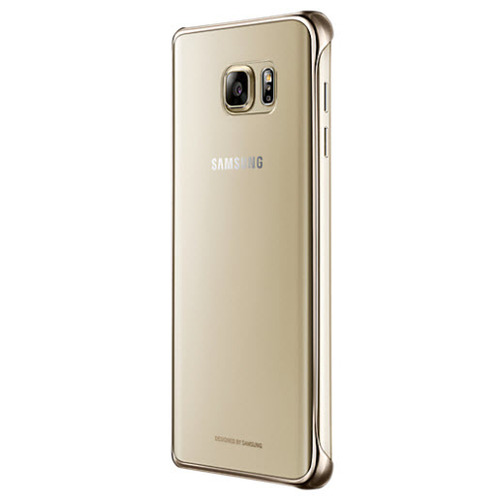 Накладка пластиковая Samsung Clear Galaxy Note 5 EF-QN920CFEGRU Gold фото 