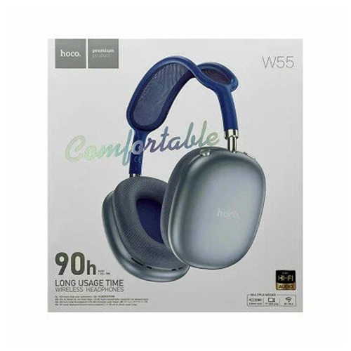 Bluetooth стереогарнитура накладная Hoco W55 Blue фото 