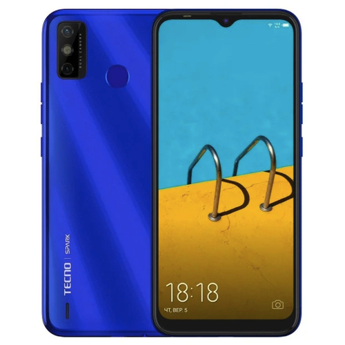 Телефон Tecno Spark 6 Go Aqua Blue фото 