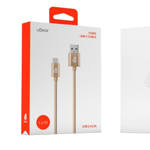 USB кабель uBear Cord Type-C Gold фото 