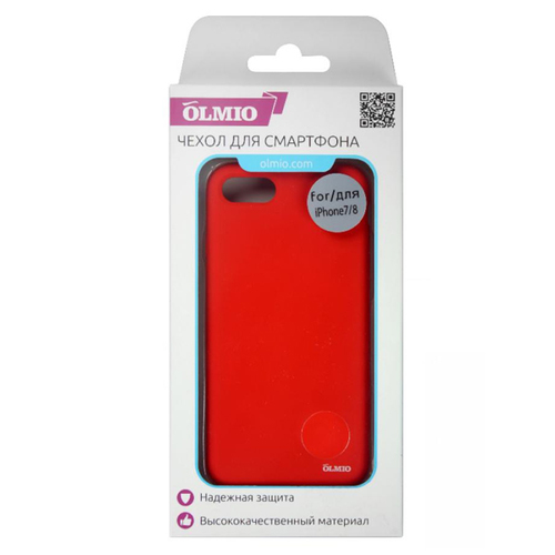 Накладка пластиковая Olmio Velvet iPhone 7/8 Red фото 