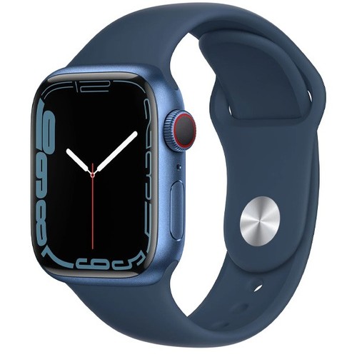 Умные часы Apple Watch Series 7 41mm А2473 Aluminum Case with Sport Band Blue фото 