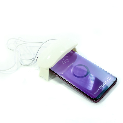 Защитное стекло Vitherum Aqua 3D Samsung Galaxy S9 (+лампа и клей) Clear фото 