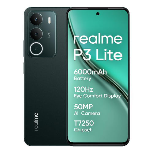Телефон Realme RMX5300 P3 Lite 128Gb Ram 4Gb 4G Pine Green фото 